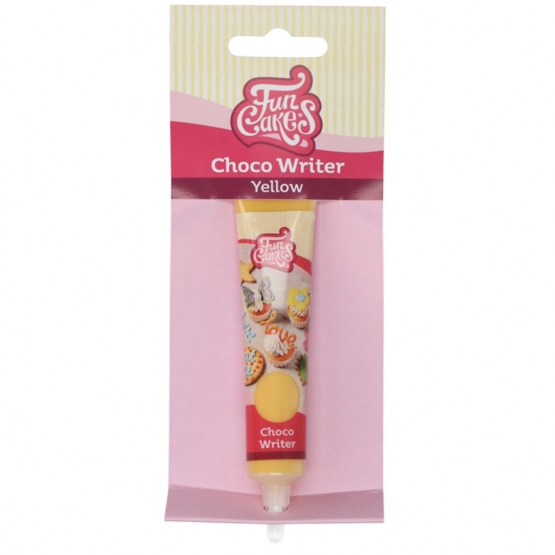 Bisnaga de Chocolate Choco Writer Amarelo