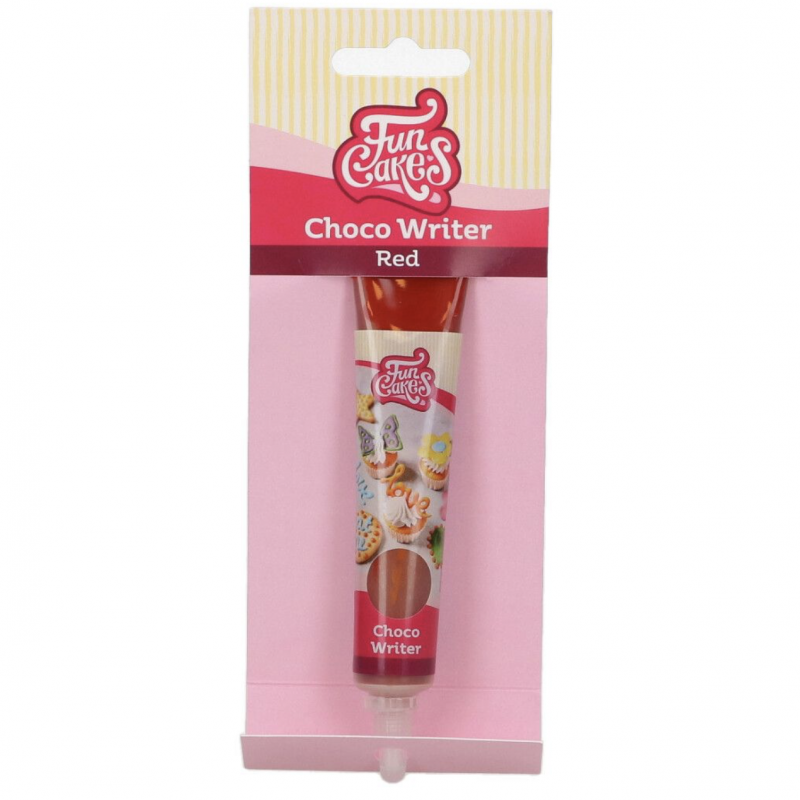 Bisnaga de Chocolate Choco Writer Vermelho