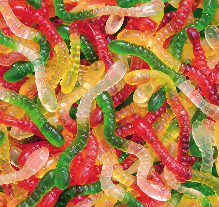 Gomas Haribo 1Kg Minhocas
