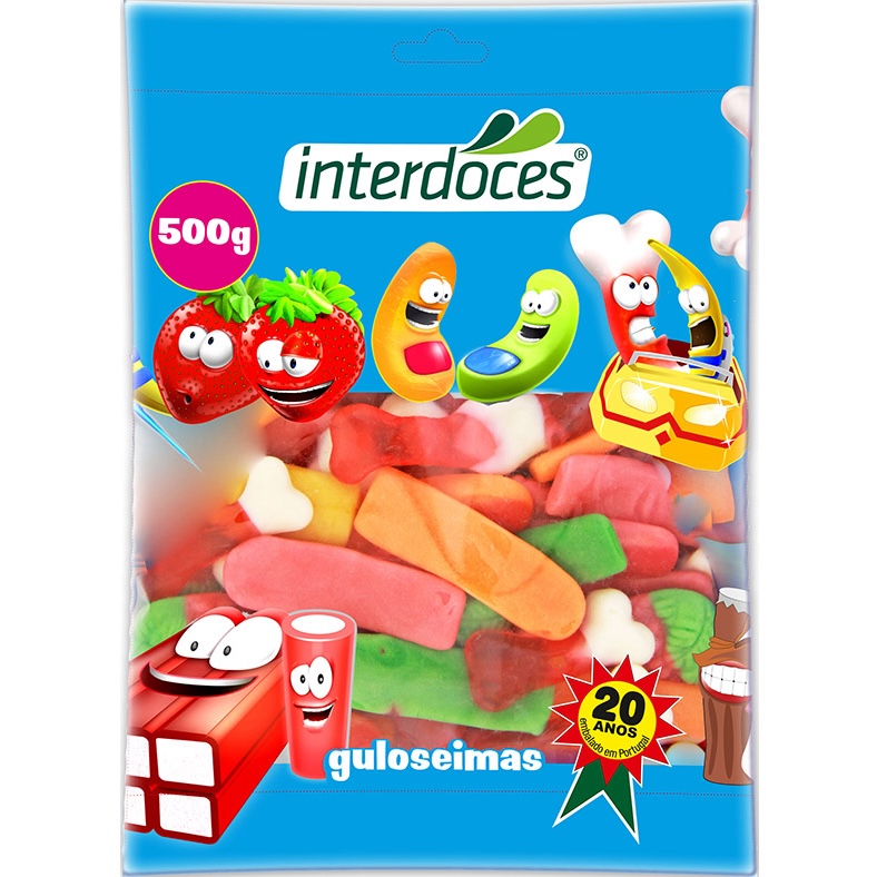 Gomas Interdoces 500g Sortido Brilho