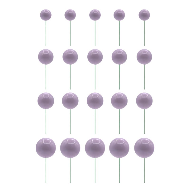 20 Esferas Decorativas Lilás