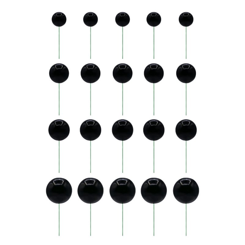 20 Esferas Decorativas Preto