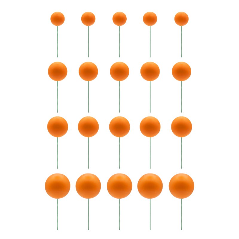 20 Esferas Decorativas Laranja