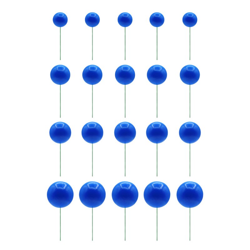 20 Esferas Decorativas Azul Escuro