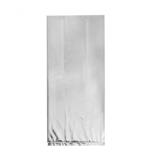 20 Sacos de Celofane Foil Prata