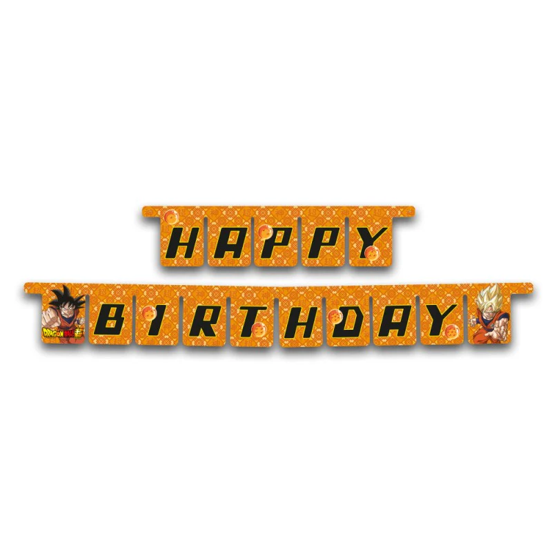 Faixa Happy Birthday Dragon Ball
