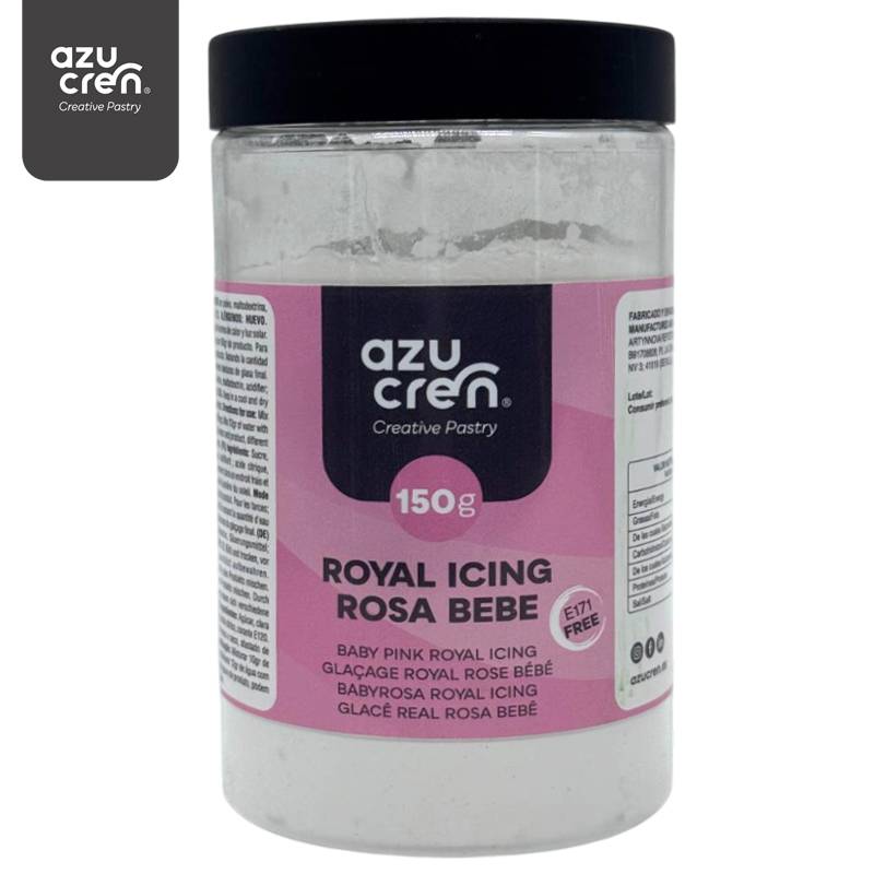 Glacê Real em Pó 150g Rosa Bebé