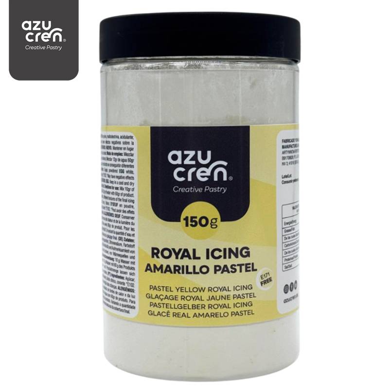 Glacê Real em Pó 150g Amarelo Pastel