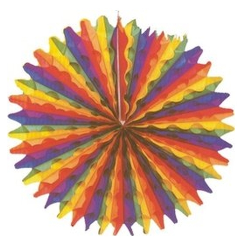 Leque Papel 58cm Riscas
