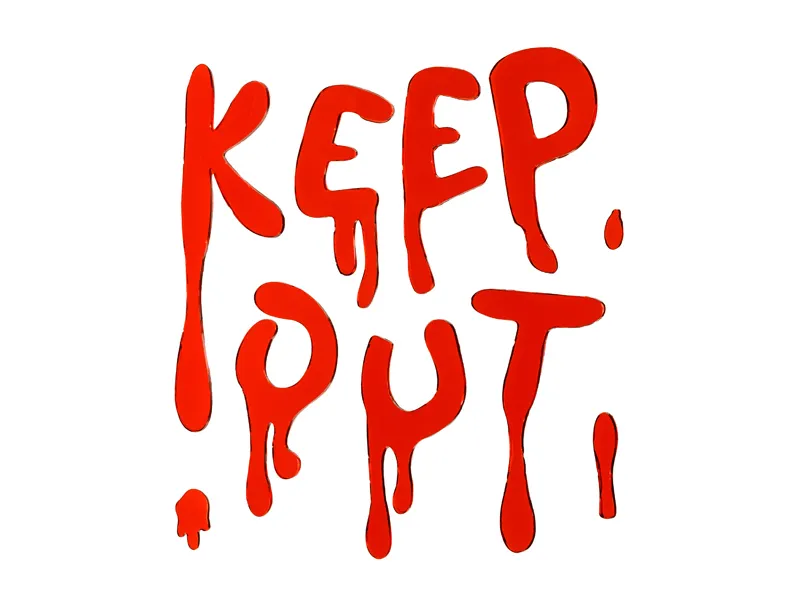 Autocolantes de Gel para Vidro Keep Out