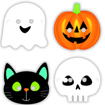 8 Máscaras Halloween