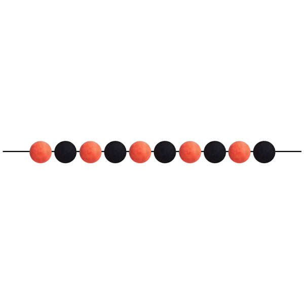 Faixa de Bolas Laranja e Preto