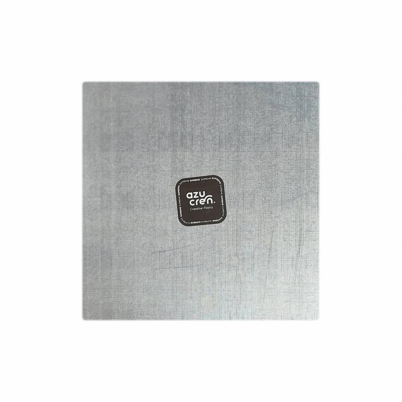 Base Quadrada Alta 35cm Prata
