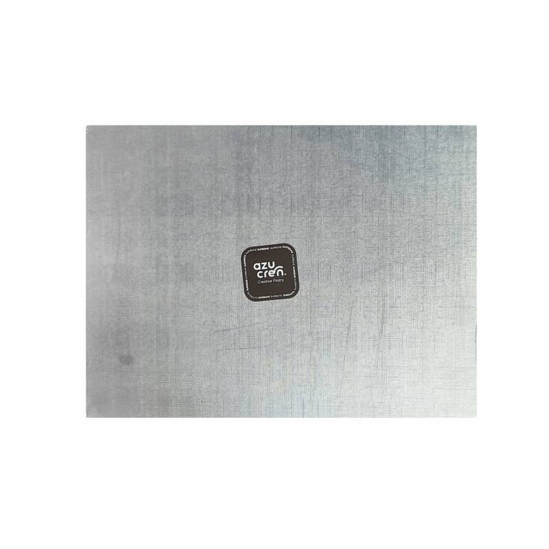 Base Rectangular Alta 35cm x 25cm Prata
