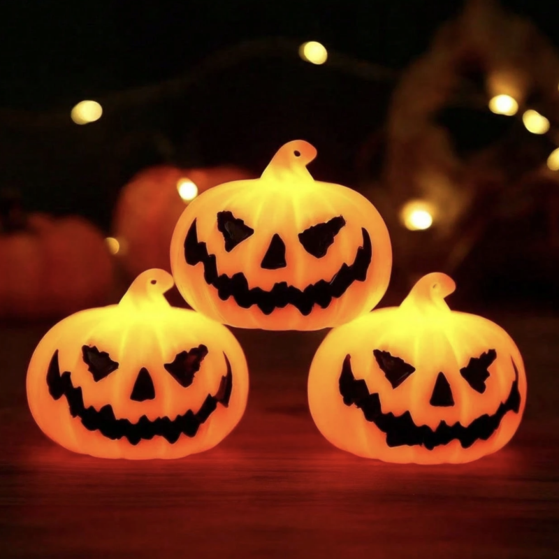 3 Abóboras Luminosas Halloween