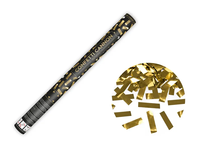 Canhão de Confetti Dourado 60cm Canhão de Confetti Dourado 60cm