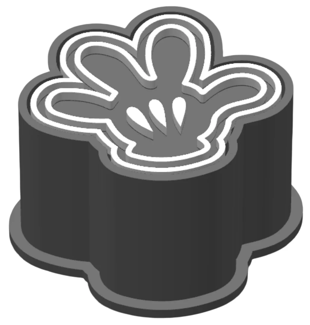 Molde com Carimbo para Brigadeiro Luva Mickey