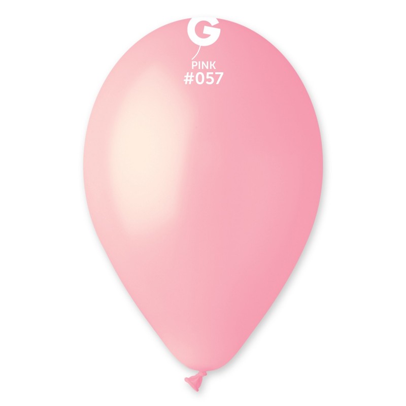 100 Balões Gemar Rosa Bebé
