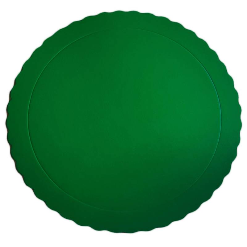 Bandeja Rendada Redonda 30cm Verde