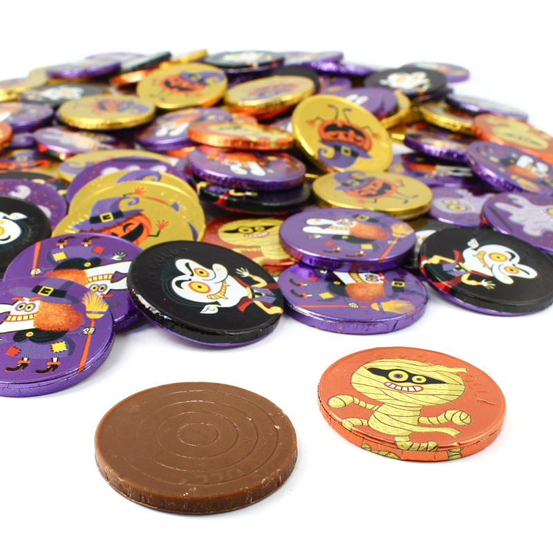 Unidade Moeda de Chocolate Halloween