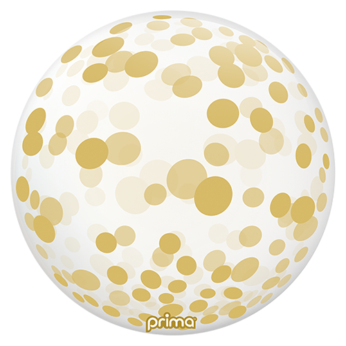 Balão Esfera Bolas Douradas  Balão Esfera Bolas Douradas