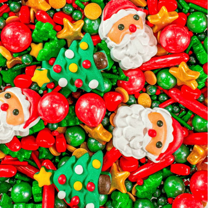 Sprinkles Mix Pai Natal e Árvore 90g Sprinkles Mix Pai Natal e Árvore 90g