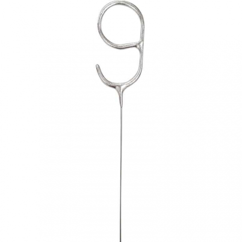 Sparkler Prata Número 9