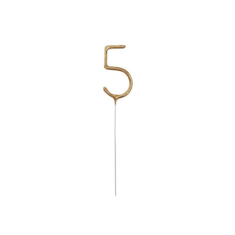 Sparkler Dourado Número 5