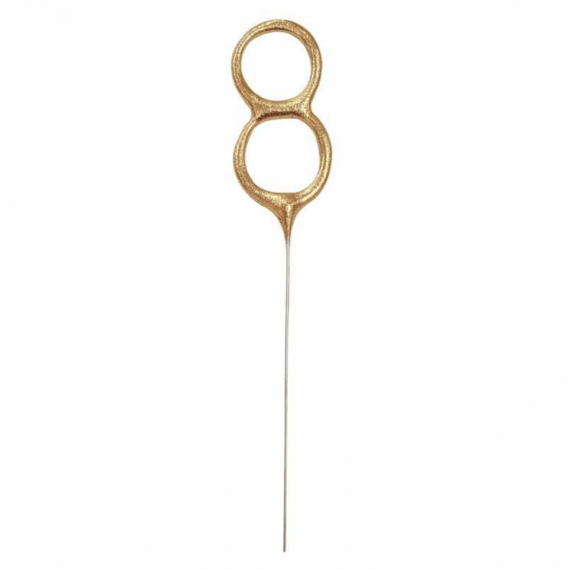 Sparkler Dourado Número 8