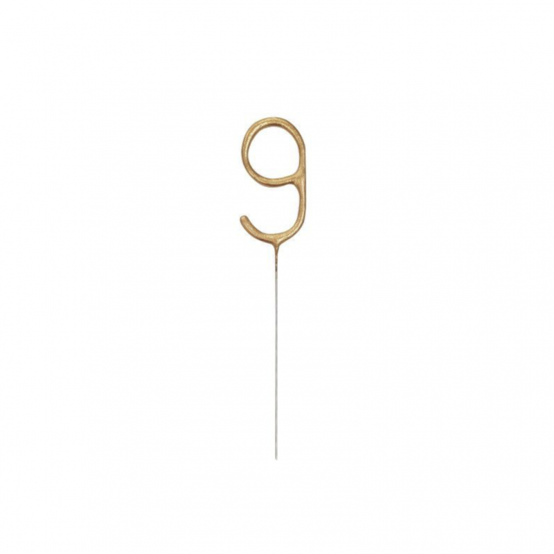 Sparkler Dourado Número 9