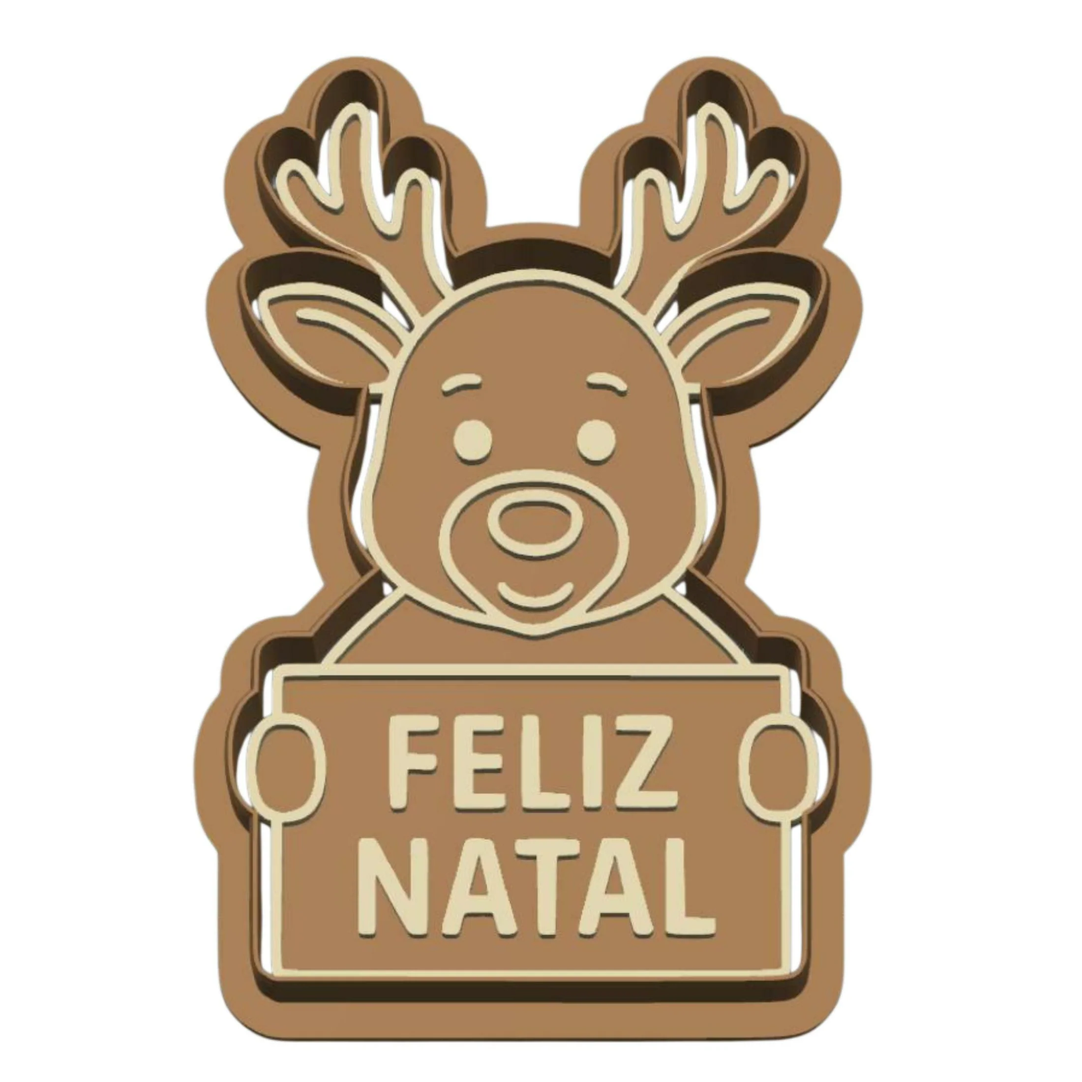 Cortador Rena Feliz Natal