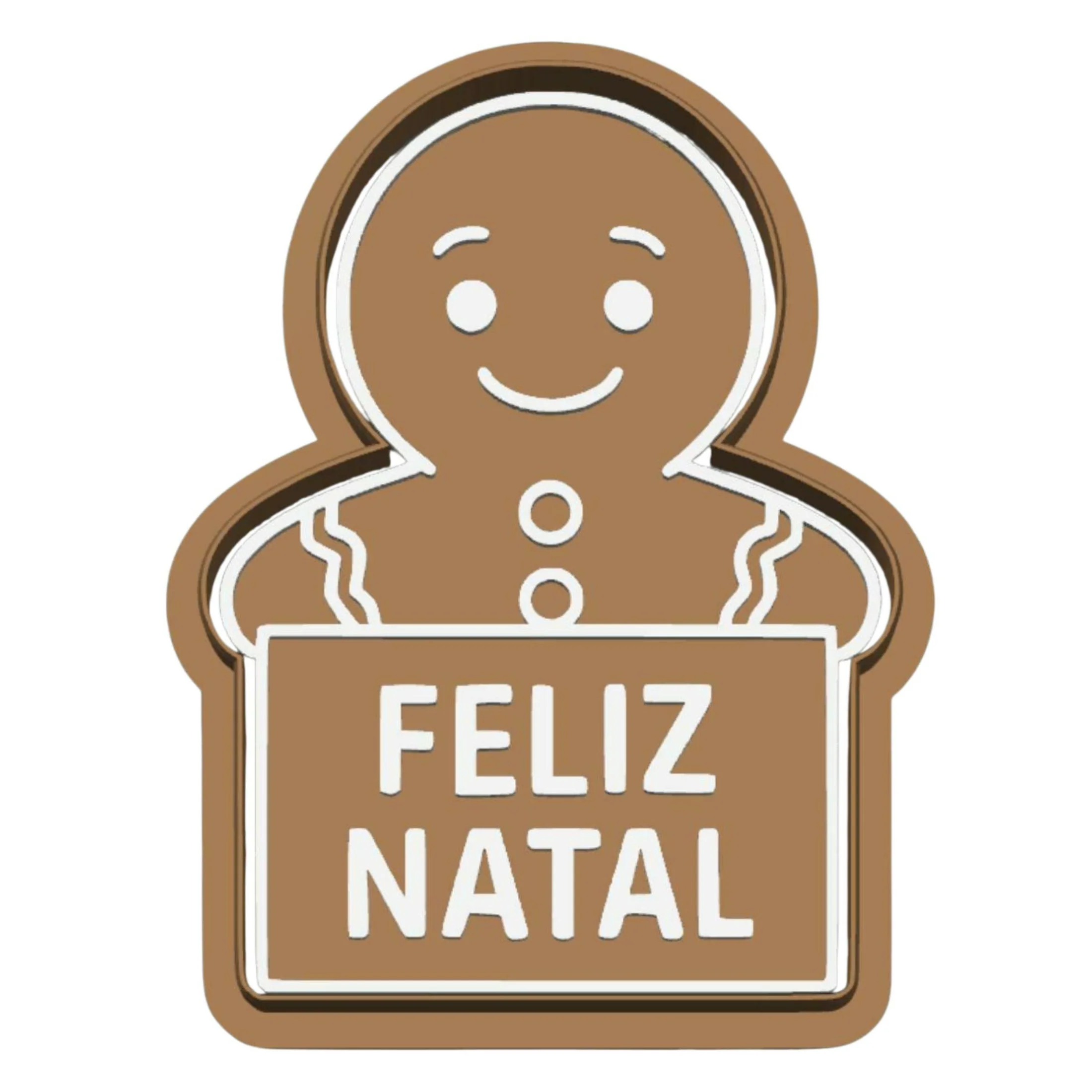 Cortador Boneco de Gengibre Feliz Natal