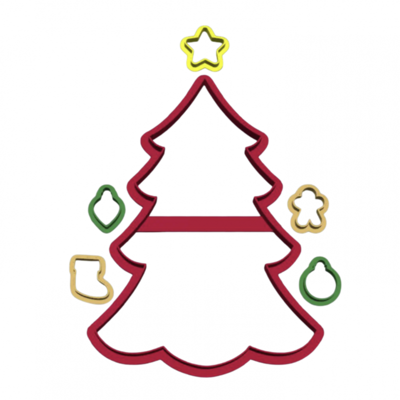 Cortador Árvore de Natal e Ornamentos