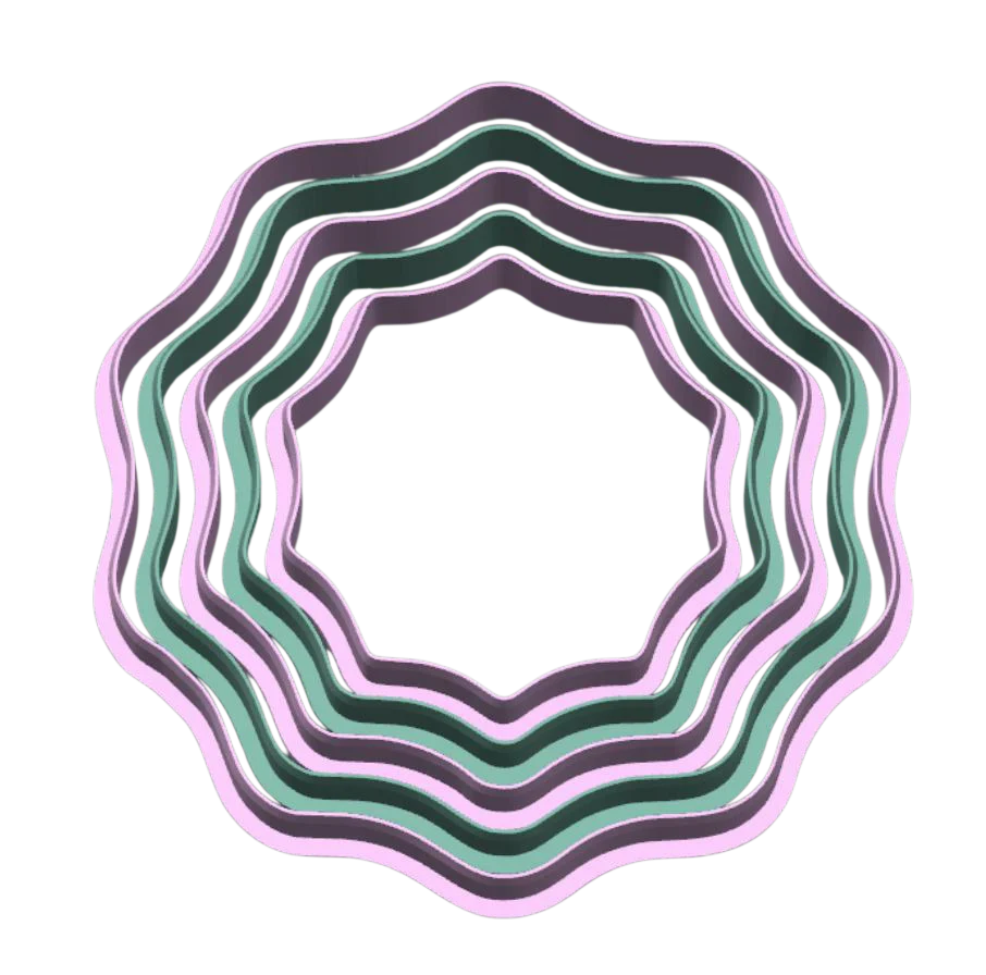 5 Cortadores Formas Ondas