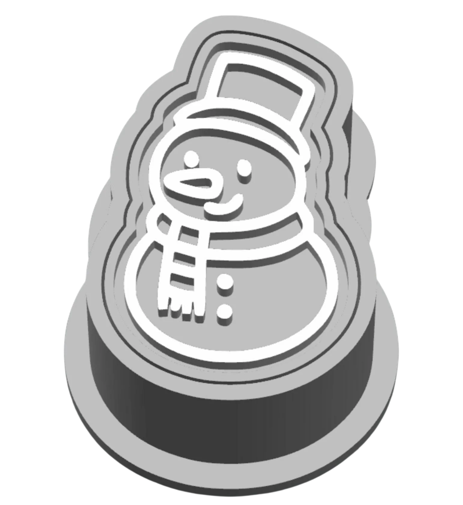 Molde com Carimbo para Brigadeiro Boneco de Neve