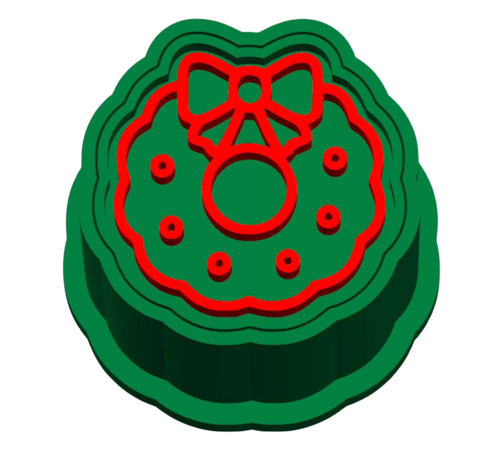 Molde com Carimbo para Brigadeiro Coroa de Natal