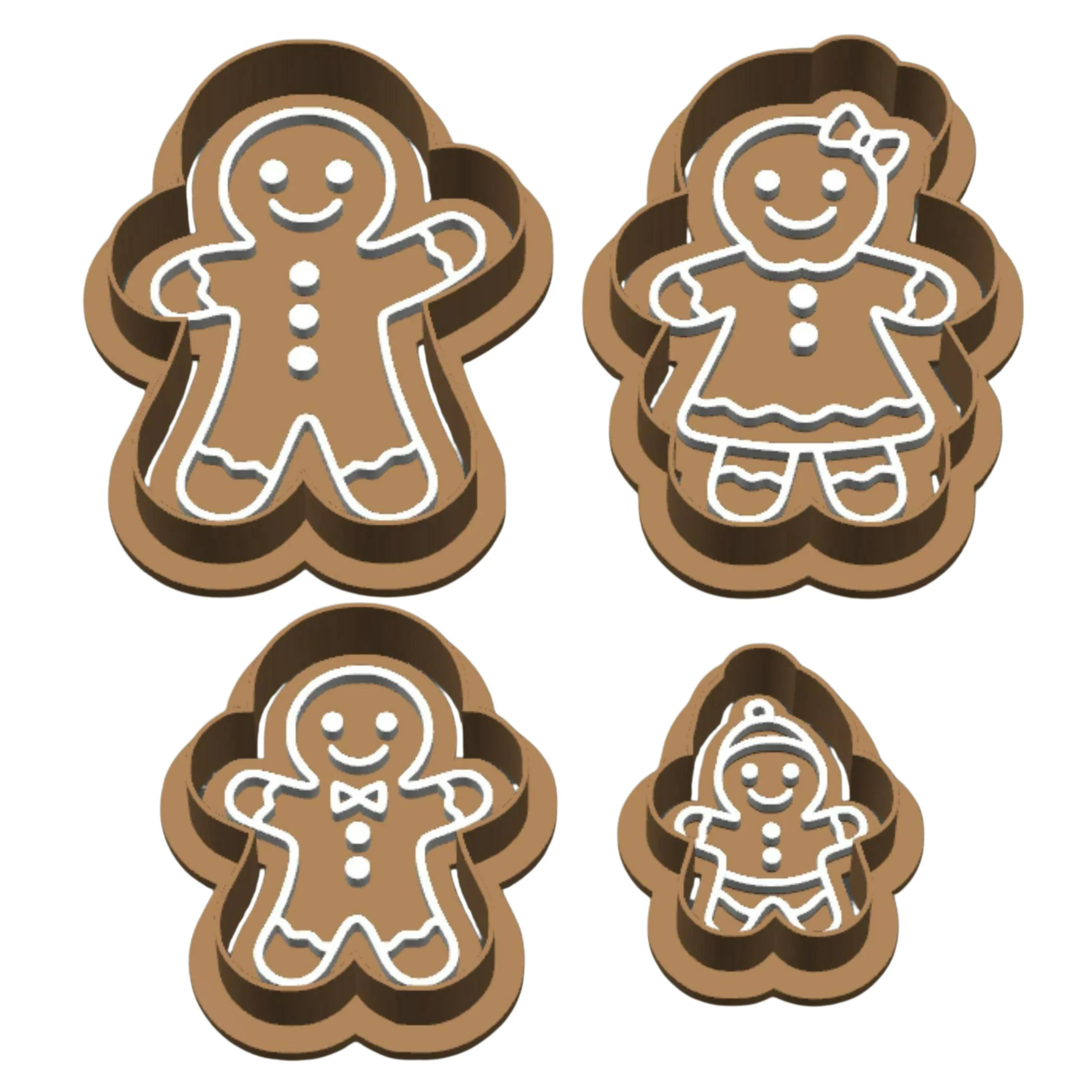 4 Cortadores Família Gengibre