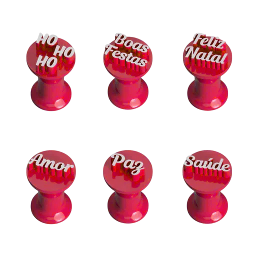6 Carimbos Brigadeiro - Natal