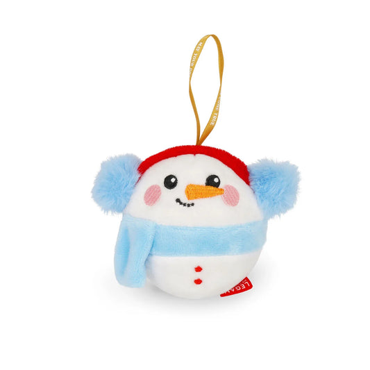 Ornamento de Natal em Peluche - Boneco de Neve