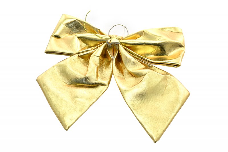 Laço Tecido Dourado 46cm