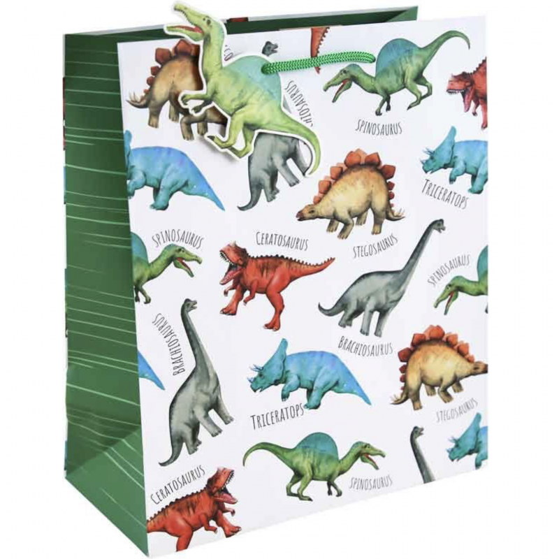 Saco para Presente Dinossauros - M