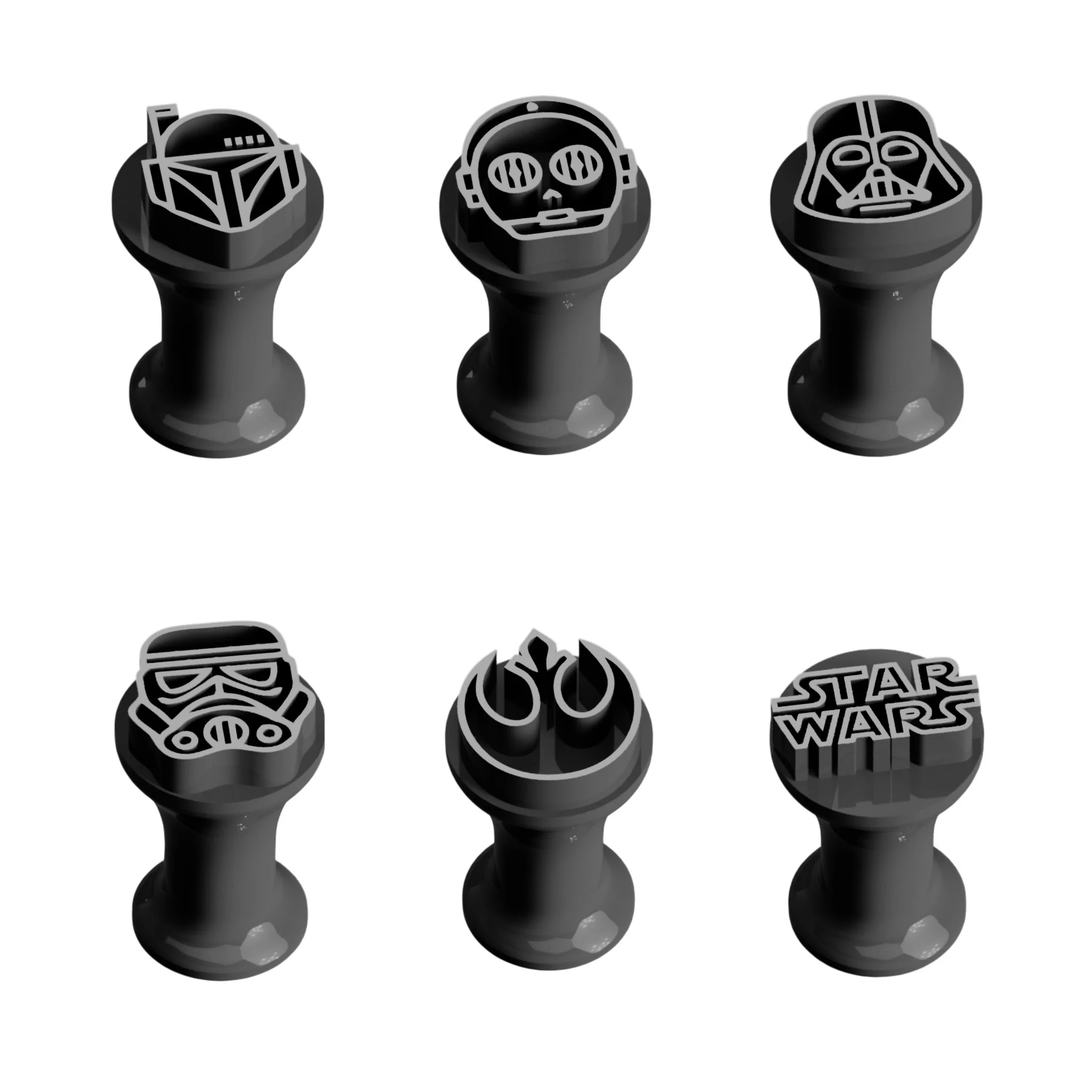6 Carimbos Brigadeiro - Star Wars