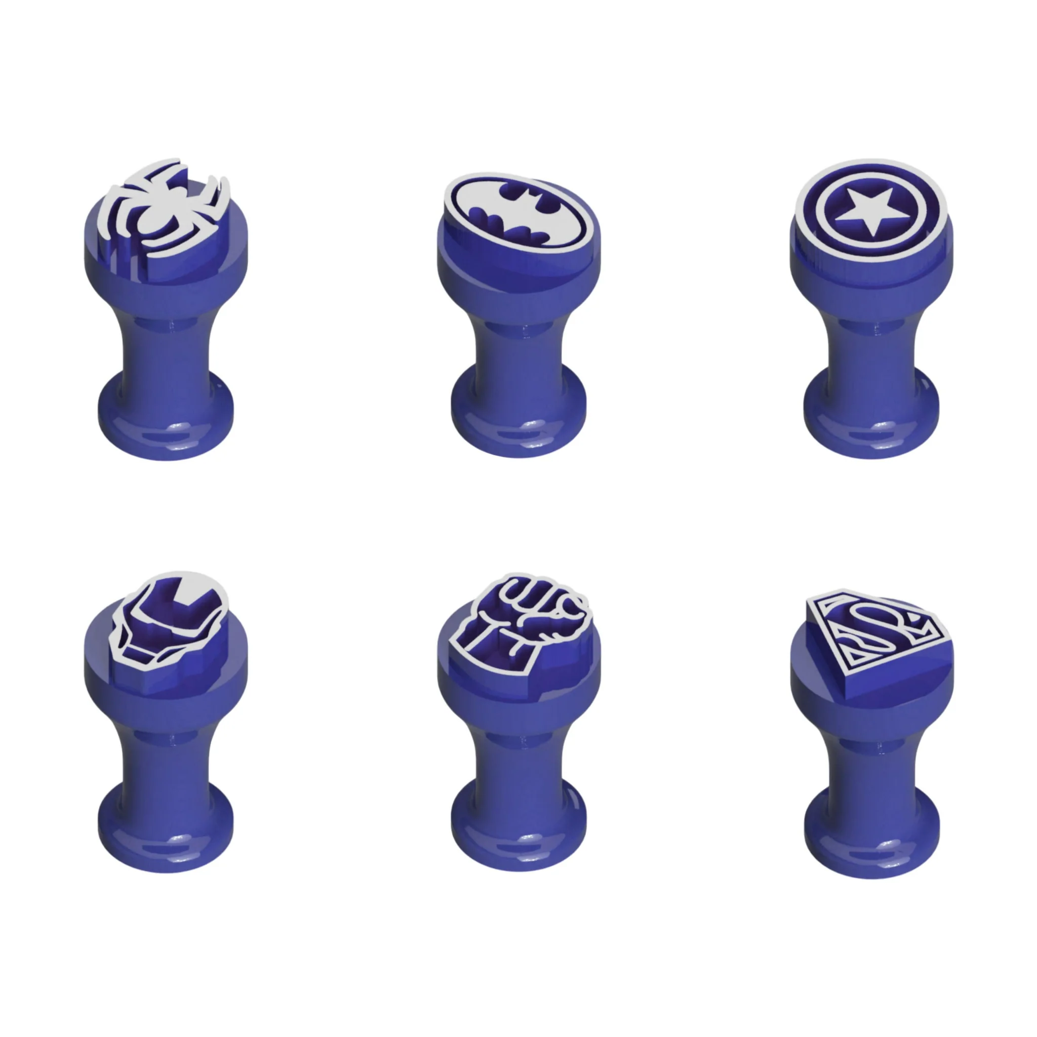 6 Carimbos Brigadeiro - Super-Heróis