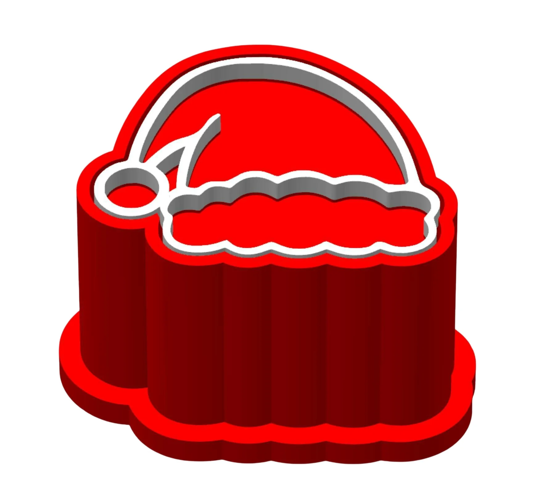 Molde com Carimbo para Brigadeiro Barrete Pai Natal