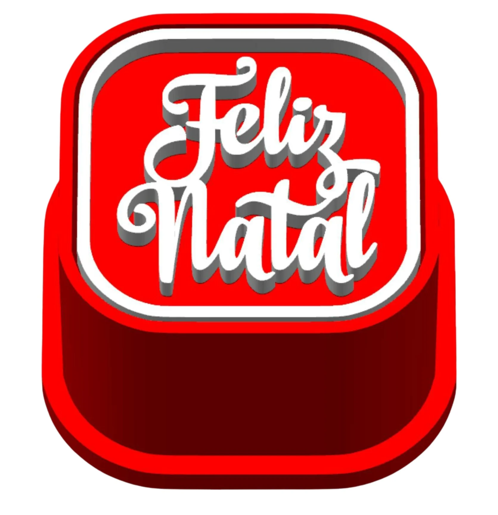 Molde com Carimbo para Brigadeiro Feliz Natal