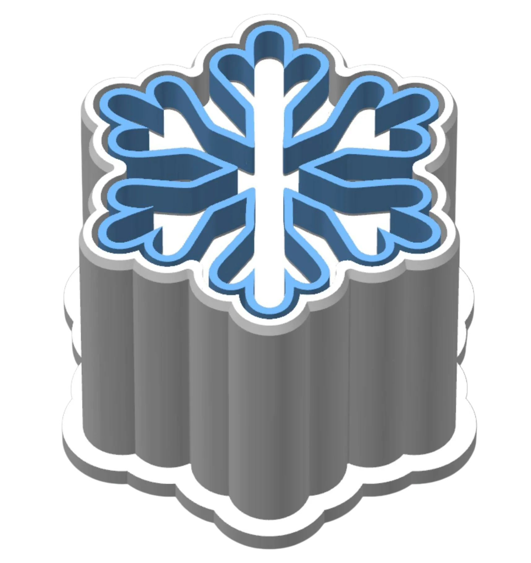 Molde com Carimbo para Brigadeiro Floco de Neve