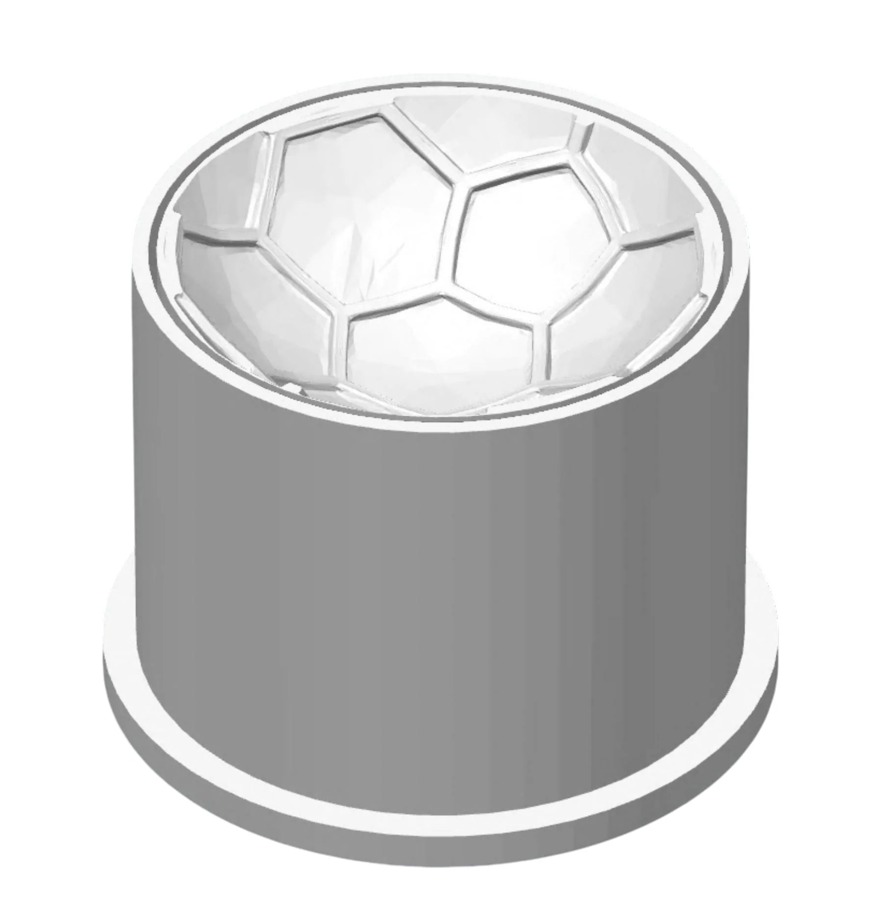 Molde com Carimbo para Brigadeiro Bola de Futebol