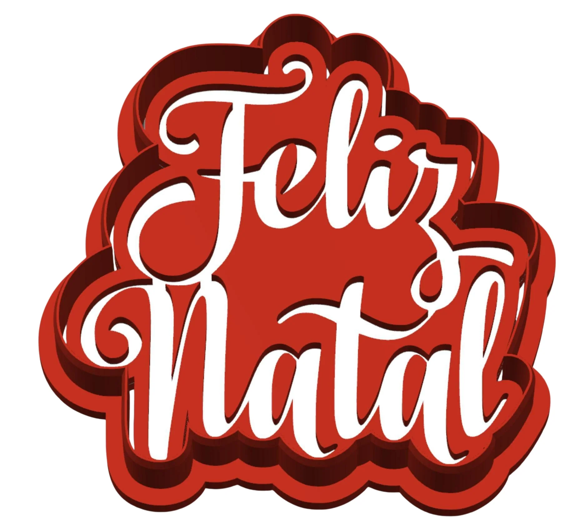 Cortador Feliz Natal - Alto Relevo