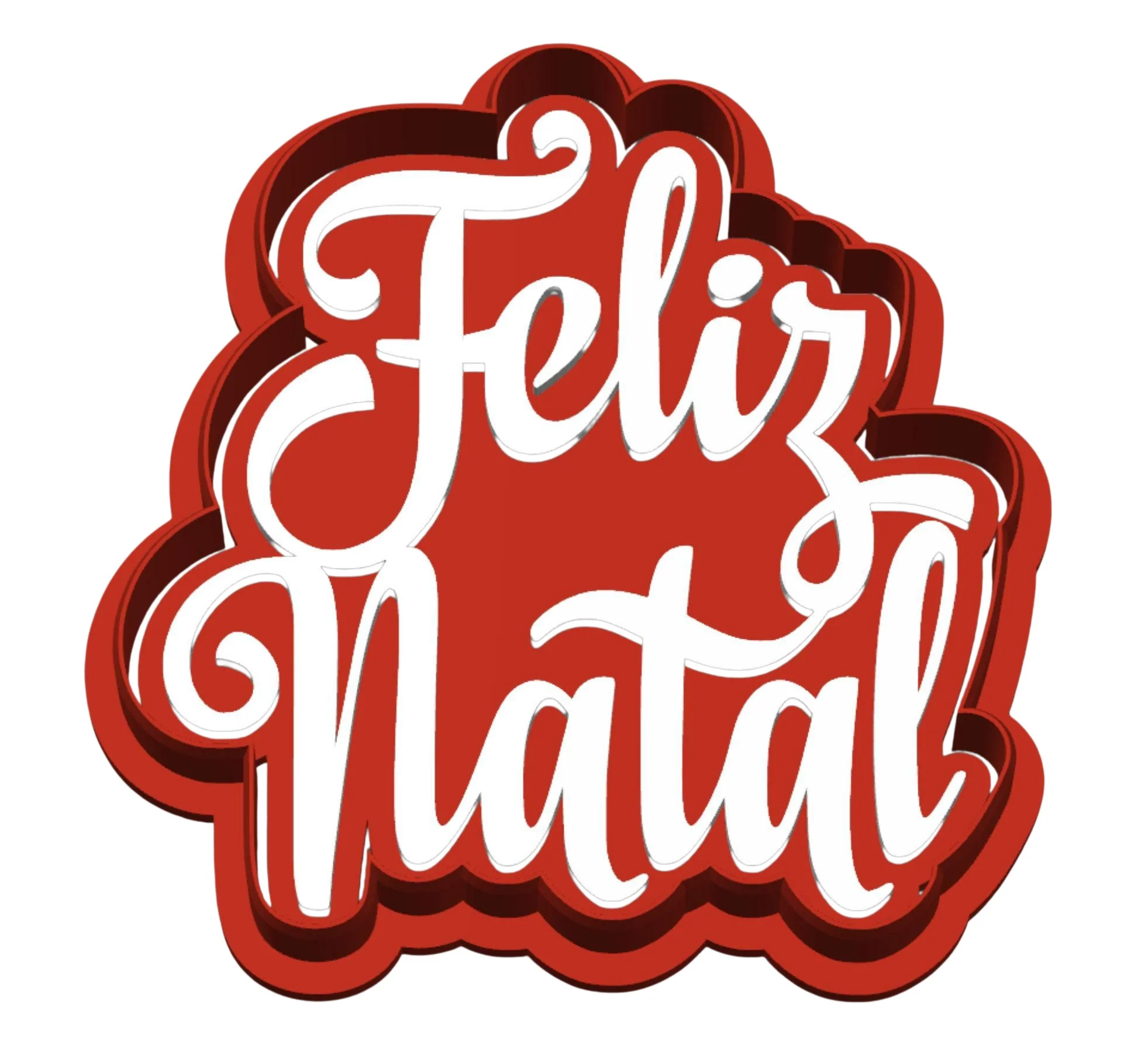 Cortador Feliz Natal - Baixo Relevo