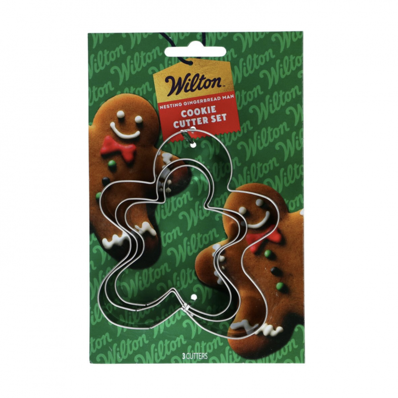 3 Cortadores Boneco de Gengibre